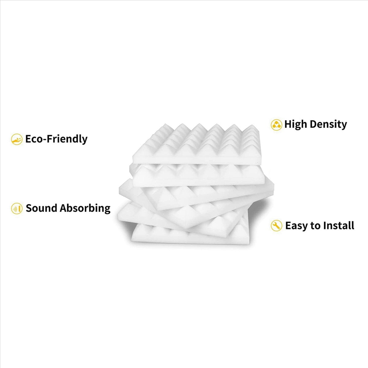 60X Acoustic Panels, Foam for Recording Studio/Live Room Soundproof Wall Sound Proof Panels