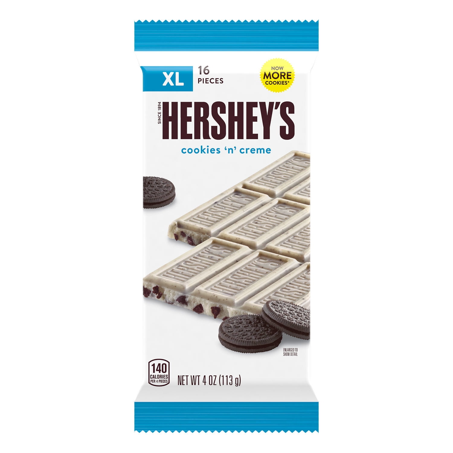 Hershey's, Cookies 'N' Creme Extra Large Candy, Full size, 4 oz, Bar