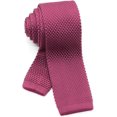 thumbnail image 1 of GFDYREE Men's Knit Tie Slim Skinny Square Necktie Width 2.2 inches Washable Solid Color and Gift Box, 1 of 6