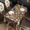 thumbnail image 2 of Pioneer Flower Floral Print Pattern Rectangle Tablecloth 60"x120", Waterproof Polyester Table Cloth, Wipeable Spillproof for Dining Camping Indoor Outdoor, 2 of 6