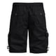 thumbnail image 4 of pstuiky Pantalones cortos para hombre, Pantalones cortos de trabajo de verano para hombre, de color liso, con múltiples bolsillos y cintura elástica con botones. Pantalones cortos de entrenamiento, 4 of 4