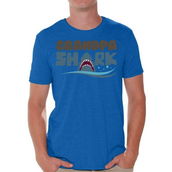 Awkward Styles Grandpa Shark Tshirt Shark Family Shirt for Men Shark Gifts for Him Matching Shark Tshirts for Family Shark Themed Party Outfit Shark Gifts for Granddad Family Vacation Shirts