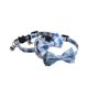 thumbnail image 2 of Collar para mascotas con estampado floral y cuadros, collar para gato con lazo y cascabel, 2 of 6