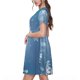 thumbnail image 2 of Disketp Snowflakes1 para Vestido de Manga Corta para Mujeres, Vestidos de Verano para Mujeres, Casual y Holgado para la Playa, 2 of 6