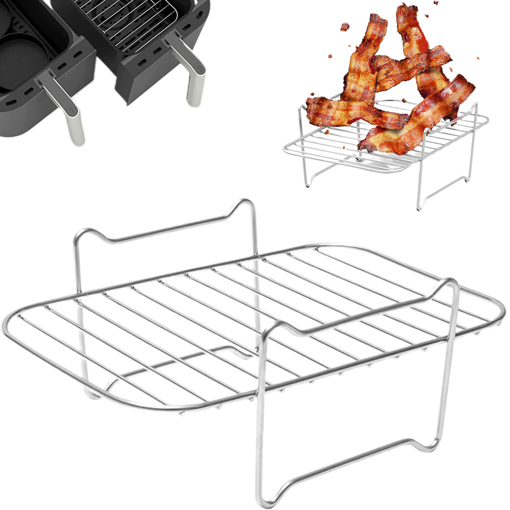 Air Fryer Rack Stainless Steel MultiPurpose MultiLayer Rack Drying