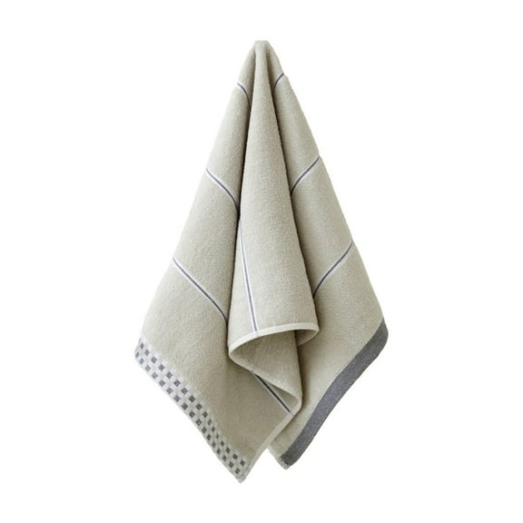 Inerposs Soft Plush Towel, Thick Striped Facial Towel, Highly Absorbent Face Towel, Easy to Clean Multipurpose Towel, Ideal for Daily Use and Bathing