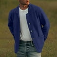 thumbnail image 2 of ameIAEA Mens Casual Jacket Long Sleeve Button Down Collar Lightweight Coat with Pockets, 2 of 6