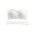 thumbnail image 5 of Qiylii Women Lingerie Strapless Front Buckle Lift Bra Wire-Free Anti-Slip Invisible Push Up Bandeau Bra, 5 of 7