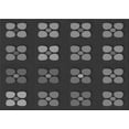 thumbnail image 1 of Ahgly Company Machine Washable Indoor Rectangle Transitional Charcoal Black Area Rugs, 2' x 4', 1 of 7