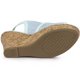 thumbnail image 5 of Sandalias De Cuña De Encaje Tacón De Plataforma Punta Abierta Para Mujeres Flor Azul 41, 5 of 6
