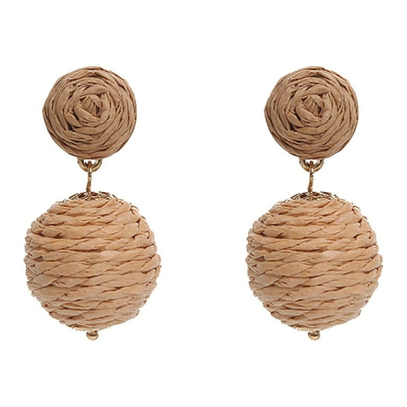Daolelai Hand-Wound Ball Earrings