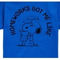 thumbnail image 3 of Peanuts - Snoopy Homeworks Got Me Like - Toddler And Youth Short Sleeve T-Shirt, 3 of 6