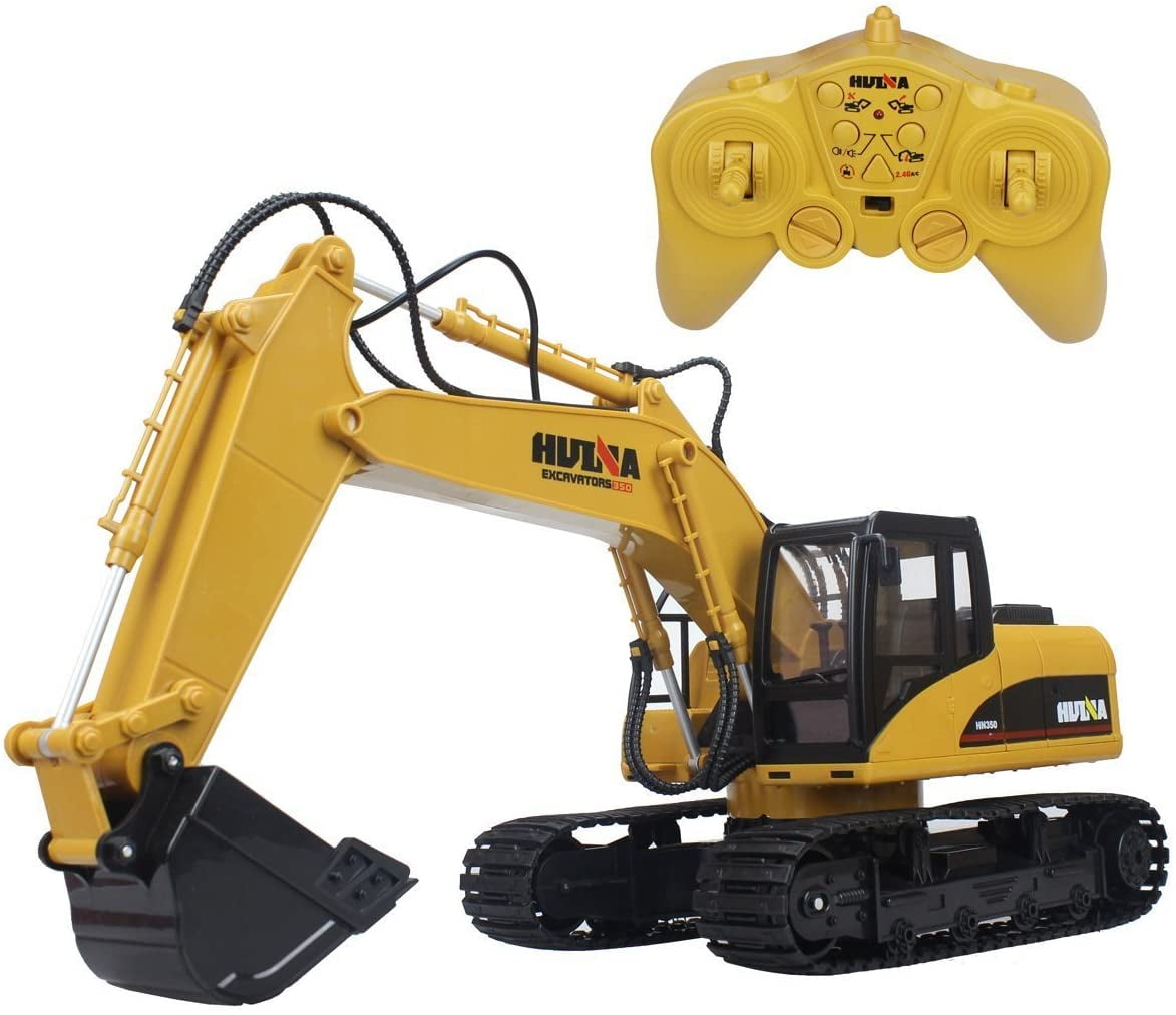 Remote Control Excavator Toy 2.4Ghz 15 Channel Full Function Tractor Toy Kids 
