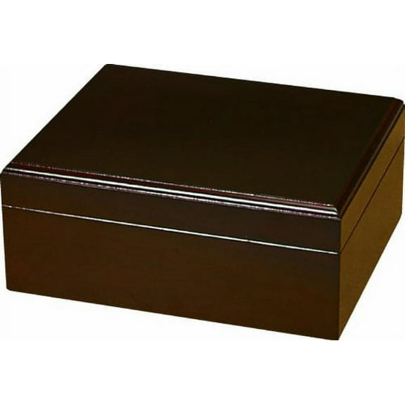 Quality Importers Capri 25-50 Cigar Humidor, Mahogany