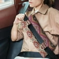 thumbnail image 2 of Ethnic Inspired Mastectomy Pillow - Post Heart Surgery Seatbelt Cushion, Colorful Bohemian Patterns, Soft Material, 2 of 7