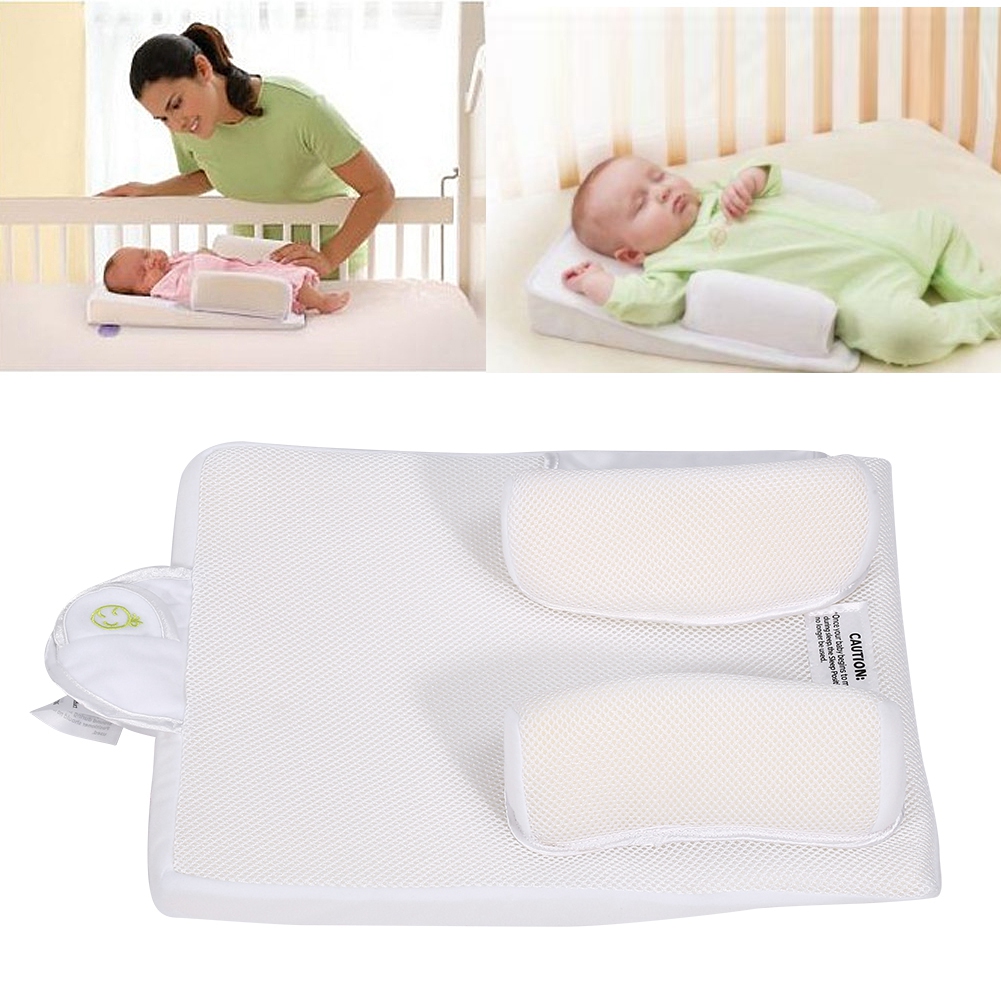 Safety Portable Infant Crib With Reduce Vomiting Milk Design And Anti Slip Handle For Enjoying Comfortable Sleeping Baby Sleep Positioner With Pillow Baby