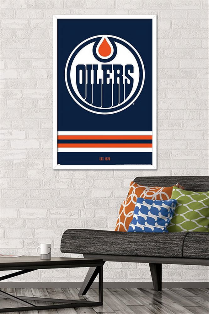 NHL Edmonton Oilers - Logo 21 Wall Poster, 22.375" x 34", Framed