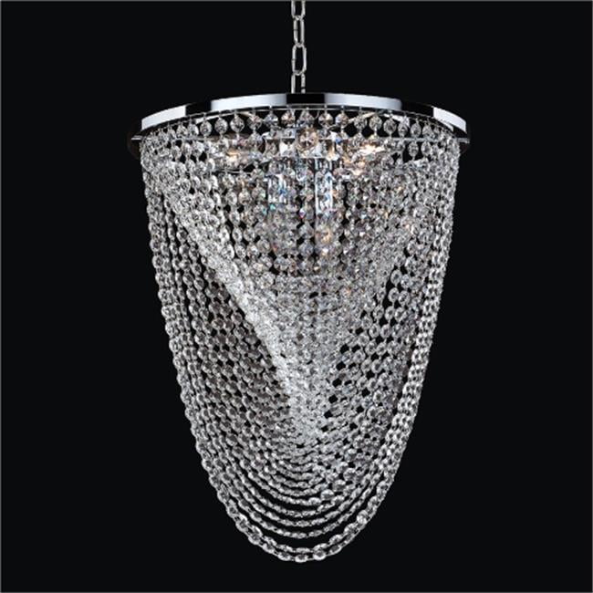 Glow Lighting 655ad16sp 7c Oasis 16 In Traditional Crystal Chandelier