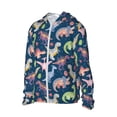 thumbnail image 2 of Pofeuu Dinosaur Print Sun Protection Outdoor Lightweight Full Zip UV Cooling Hoodie Long Sleeve Summer Clothing for Outdoor Hiking-3X-Large, 2 of 5