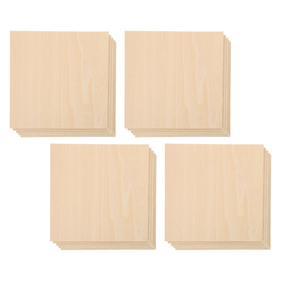 Worgeous 20pcs  Wood Planks Unfinished Handcrafted Wood Planks Wooden Plates For Craft Projects
