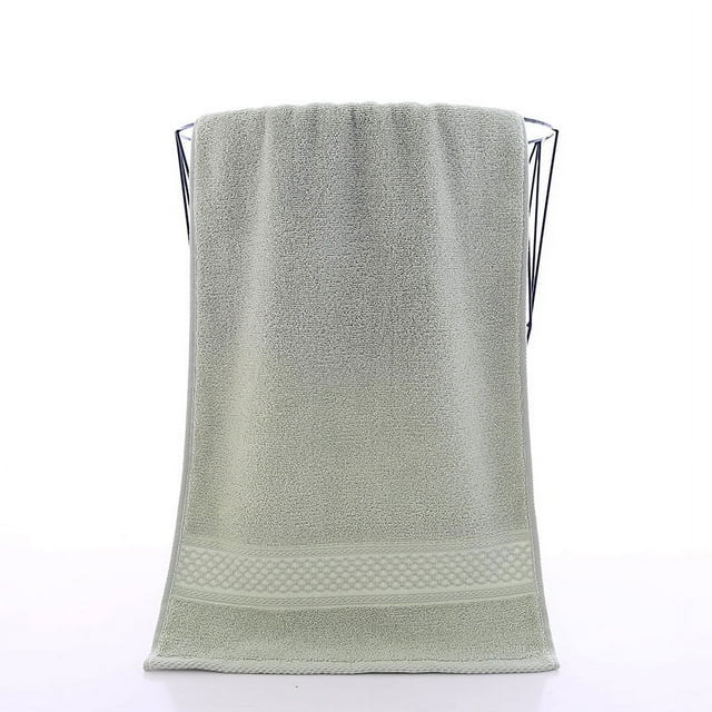 Zhuge Toallas de baño de algodón de 3 piezas, 11,81 x 11,81 pulgadas, ligeras y de secado rápido, ideales para el baño y el tocador (verde grisáceo).