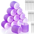 thumbnail image 1 of Sonducket 24X Hair Roller Auto-agarre Rizador Peluquería Volumen autoadhesivo Mano de obra fina Conveniencia profesional Accesorio para el cabello 6cmPúrpura oscuro, 1 of 6