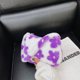 thumbnail image 4 of Bolso de hombro pequeño con estampado de flores de felpa para mujer (flor morada) Tmvgtek Para estrenar, 4 of 9