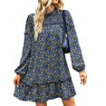 thumbnail image 2 of Vestido de cuello redondo, vestido de mujer, vestido casual de moda, vestido casual, diseño de vanguardia, 2 of 6
