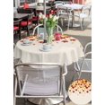 thumbnail image 4 of Outdoor Tablecloth with Umbrella Hole and Zipper, Fall Maple Leaf Round Table Cloth 60 Inch Waterproof Tablecloth, Thanksgiving Vintage Yellow Orange on Linen Picnic Table Cover for Patio Camping, 4 of 7