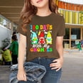 thumbnail image 2 of Coerni 100 Days Of School Letter Graphic Shirt for Toddler Boys Girls, Kids Happy 100th Day School Soft Cotton Tee Tops, 2 of 8