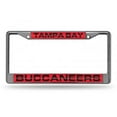 thumbnail image 2 of Tampa Bay Buccaneers Laser Chrome License Plate Frame, 2 of 2