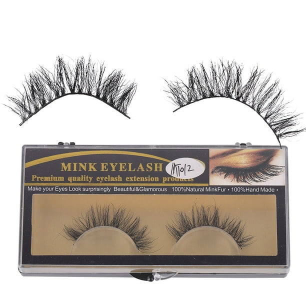 Pestañas postizas de pelo de caballo natural, volumen suave, extensiones de pestañas postizas (MT012)