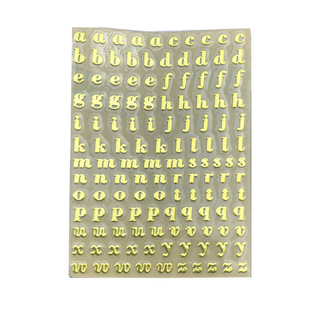 Metal Alphabet Stickers Uppercase Letter Lower for Case Letters