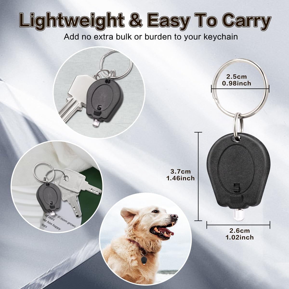 12 Pack Ultra Bright Mini LED Keychain Flashlight, Small Key Ring Portable Light