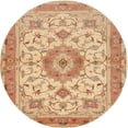 thumbnail image 1 of Ahgly Company Machine Washable Indoor Round Traditional Orange Area Rugs, 3' Round, 1 of 7
