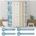 thumbnail image 4 of Shower Curtain, 72"x72" Washable Cloth Spring Blue Blossom Serenity Shower Curtain with 12 Shower Curtain Hooks, Fabric Colorful Romantic Style Shower Curtain Sets for Bathroom Home Decor, 4 of 6