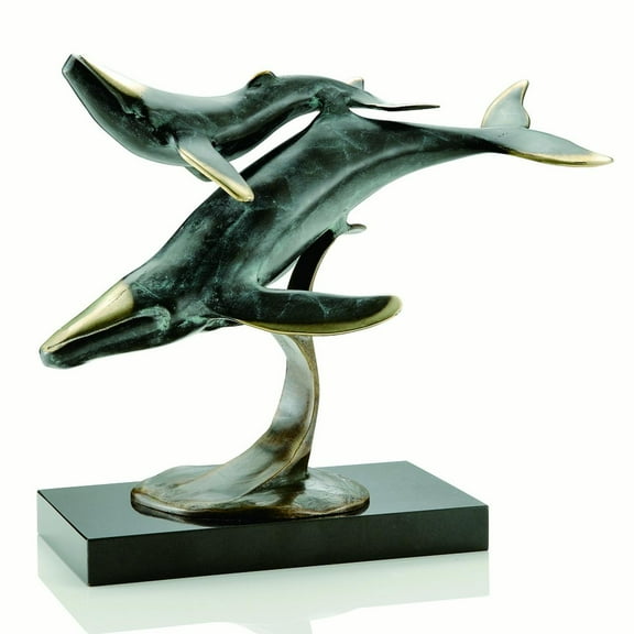 SPI Brass Whalesong Statue