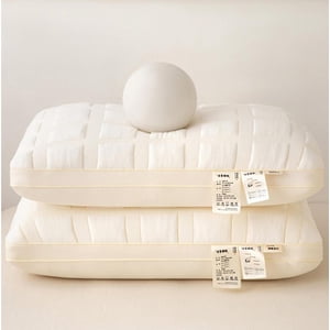 JWshufel Bouncing Oreiller à pain pour adultes-Soft et soutien Cervical Oreil Combinaison pour la maison et l'hôtel-Résidible Polyester Non-allergénique Matériel pour une meilleure qualité de sommeil