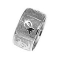 thumbnail image 5 of 14k solid white gold 8mm custom made Hawaiian honu turtle personalized ring size 11.5, 5 of 6