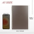 thumbnail image 2 of fafa-[4 Pack] Spiral Notebook, A5 Size College Ruled Notebooks, PP Hardcover Spiral Notebook Ruled Lined Journal Notebook Bulk, 80 Sheets / 160 Pages Spiral Bound Notebook (5.7"x 8.3"), 2 of 4