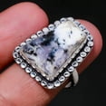 thumbnail image 2 of Dendritic Opal Gemstone Handmade Fashion Ethnic Gifted Ring Jewelry 8.75" SA 521, 2 of 2