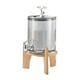 thumbnail image 1 of Dispensador de bebidas con grifo, dispensador de bebidas de vidrio de 3,6 l con soporte, hervidor de agua frío Gris, 1 of 9