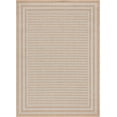 thumbnail image 2 of Well Woven Fallon Frankie Modern Stripes Beige 2'7" x 9'10" Runner Hi-Lo Indoor/Outdoor Rug, 2 of 7
