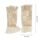 thumbnail image 3 of Guantes sin dedos de encaje floral para bloquear el sol, 1 par, guantes de conducción para mujeres, color beige, Unique Bargains, 3 of 5