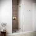 thumbnail image 3 of Dirillo 32'' x 76'' Semi-Frameless Pivot Shower Door with CrystalTech Treated 5/16'' Tempered, Clear Glass, Polished Chrome Hardware, SKU: AQ-1240-CH-L-R, 3 of 4