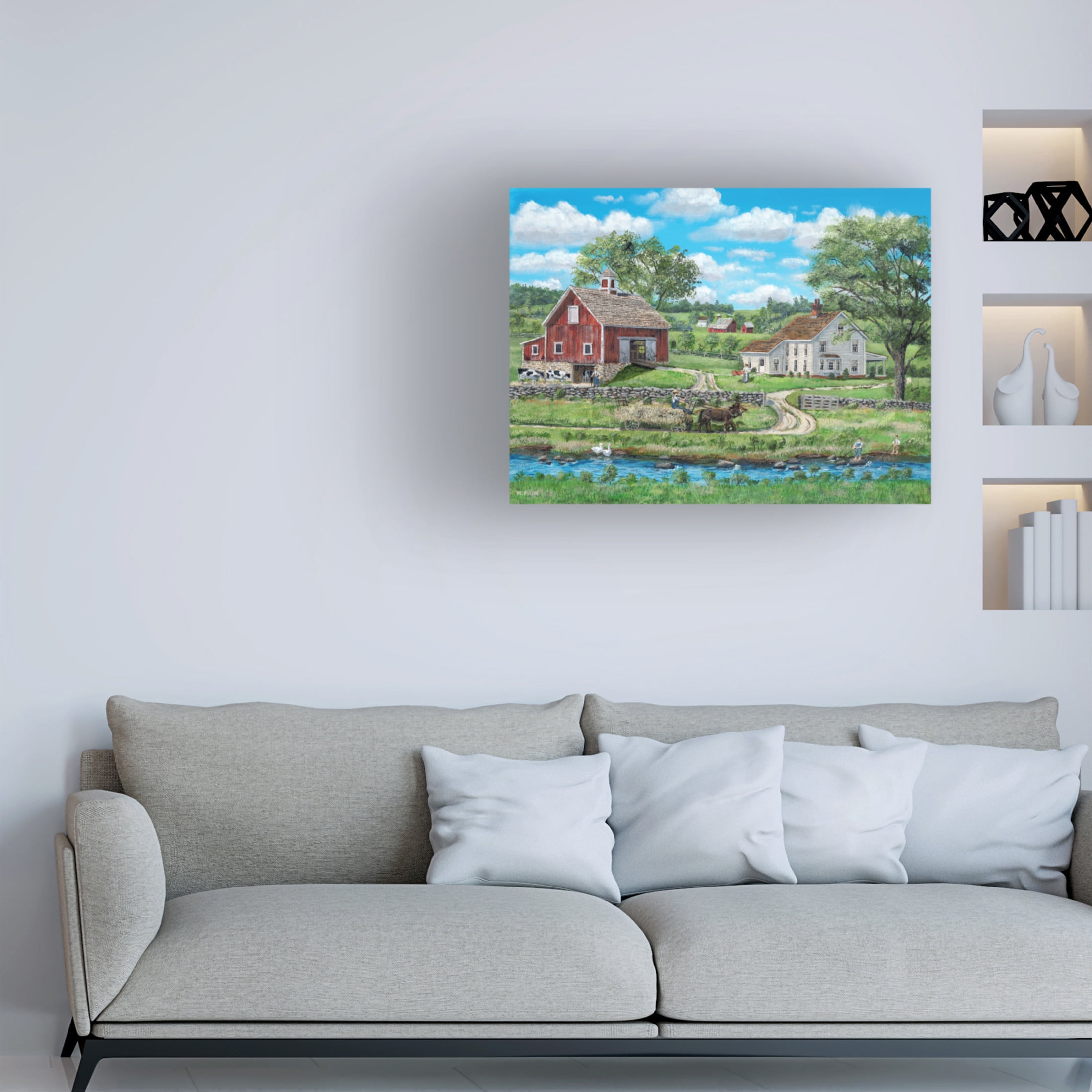 Canvas Wall Art - Bob Fair 'Warm Spell' Wall Art for Living Room, Bedroom, or Office Décor by Trademark Fine Art - 24 x 18 Inches
