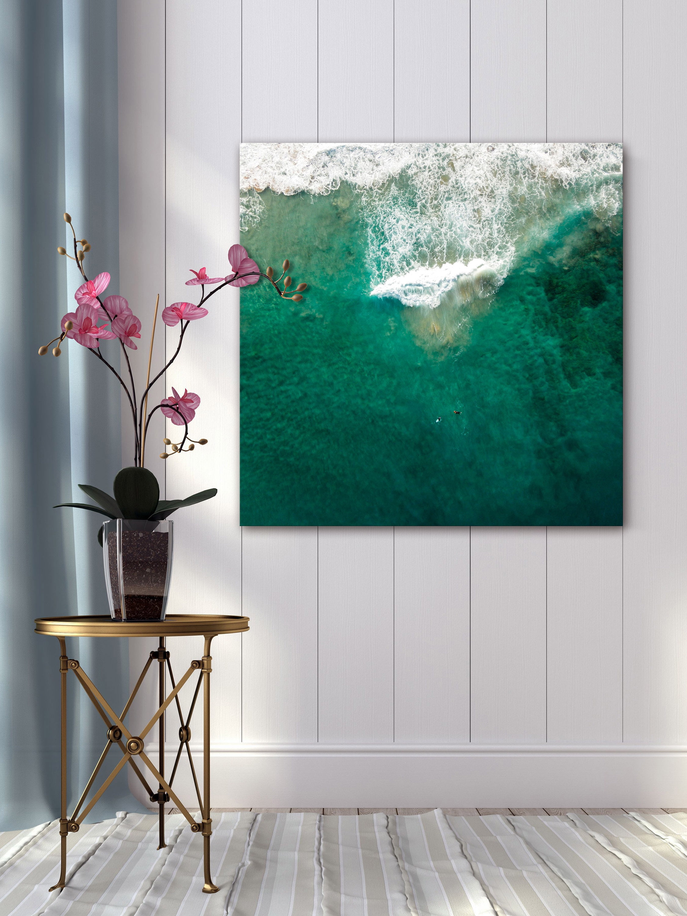 "Wakesurfing" Painting Print on Wrapped Canvas