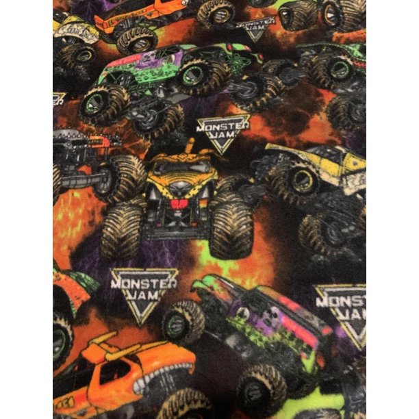 Monster Jam Fleece Fabric