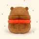 thumbnail image 4 of Realistic Capybara Burger Plush, Cute Capybara Stuffed Animal Pillow Plushie Toy, Soft Hamburger Foo, 4 of 5