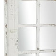 thumbnail image 5 of DecMode 20" x 53" White Window Pane Inspired Wall Mirror with Arched Top and Distressing, 5 of 13
